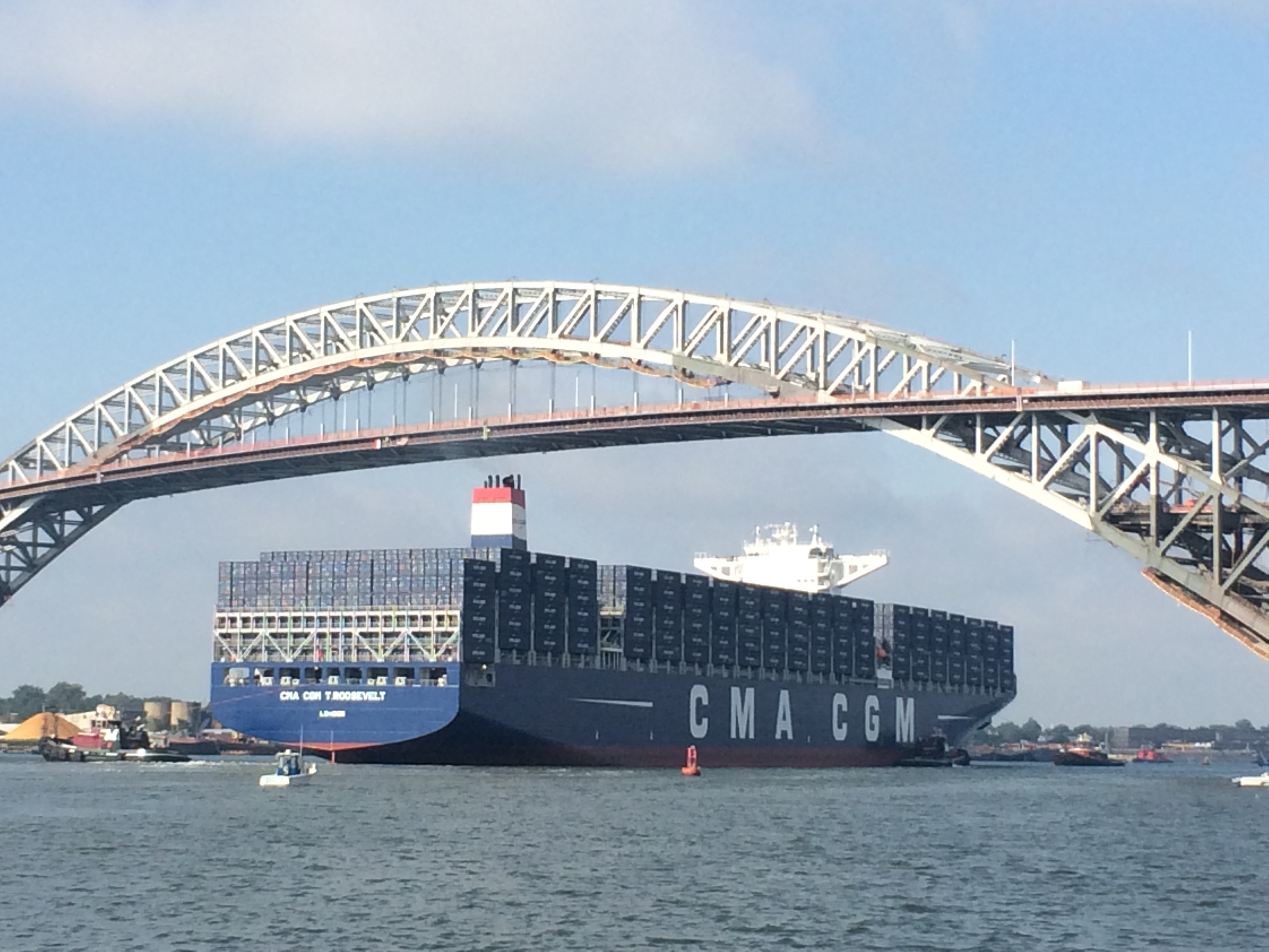 Port of NY & NJ CMA CGM T. Roosevelt, Largest Container Vessel