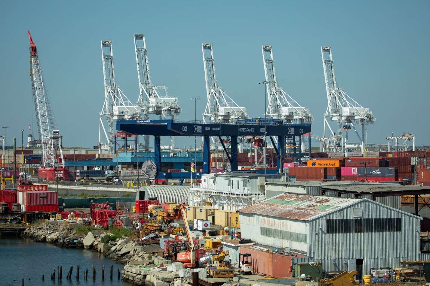 Cranes at the Port Jersey-Port Authority Marine Terminal